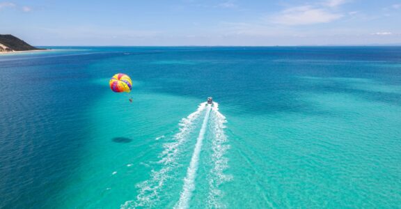 Tour de parachute ascensionnel à Port Louis en Guadeloupe
